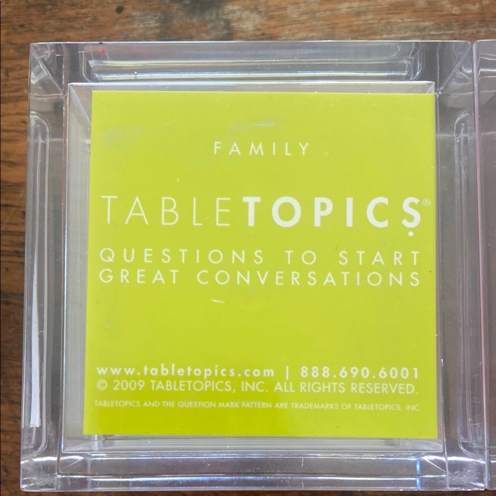 Table Topics games